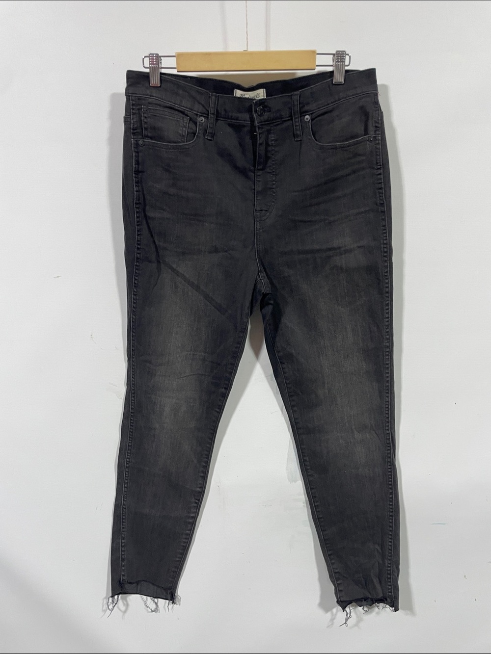 Madewell Black Washed Skinny Jeans